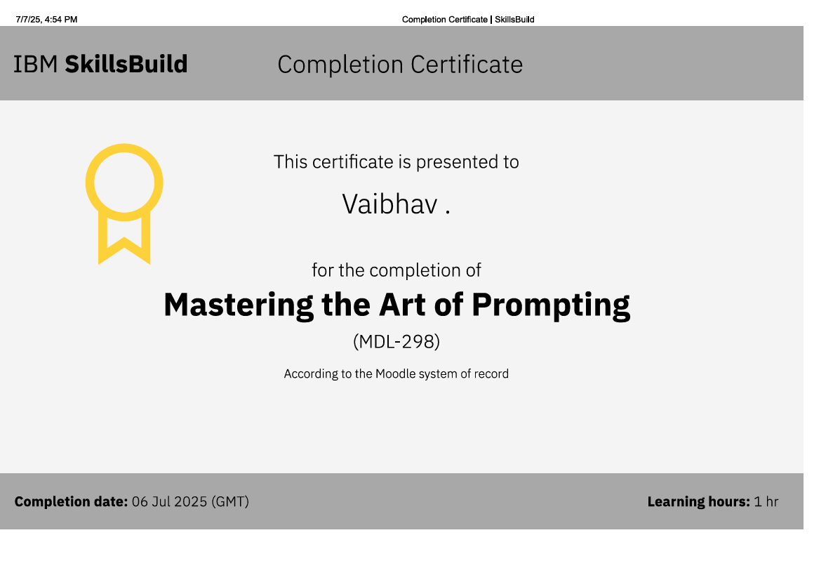 Frontend Certificate